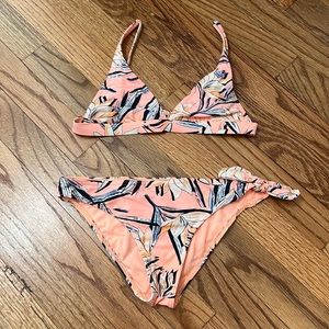 pink floral bikini
